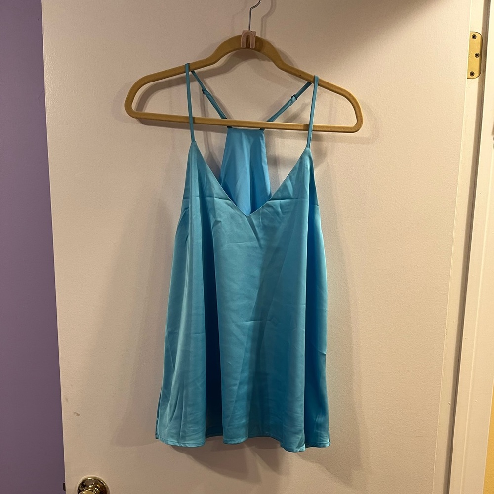 Beautiful blue racer back tank.  Size XL. NWOT